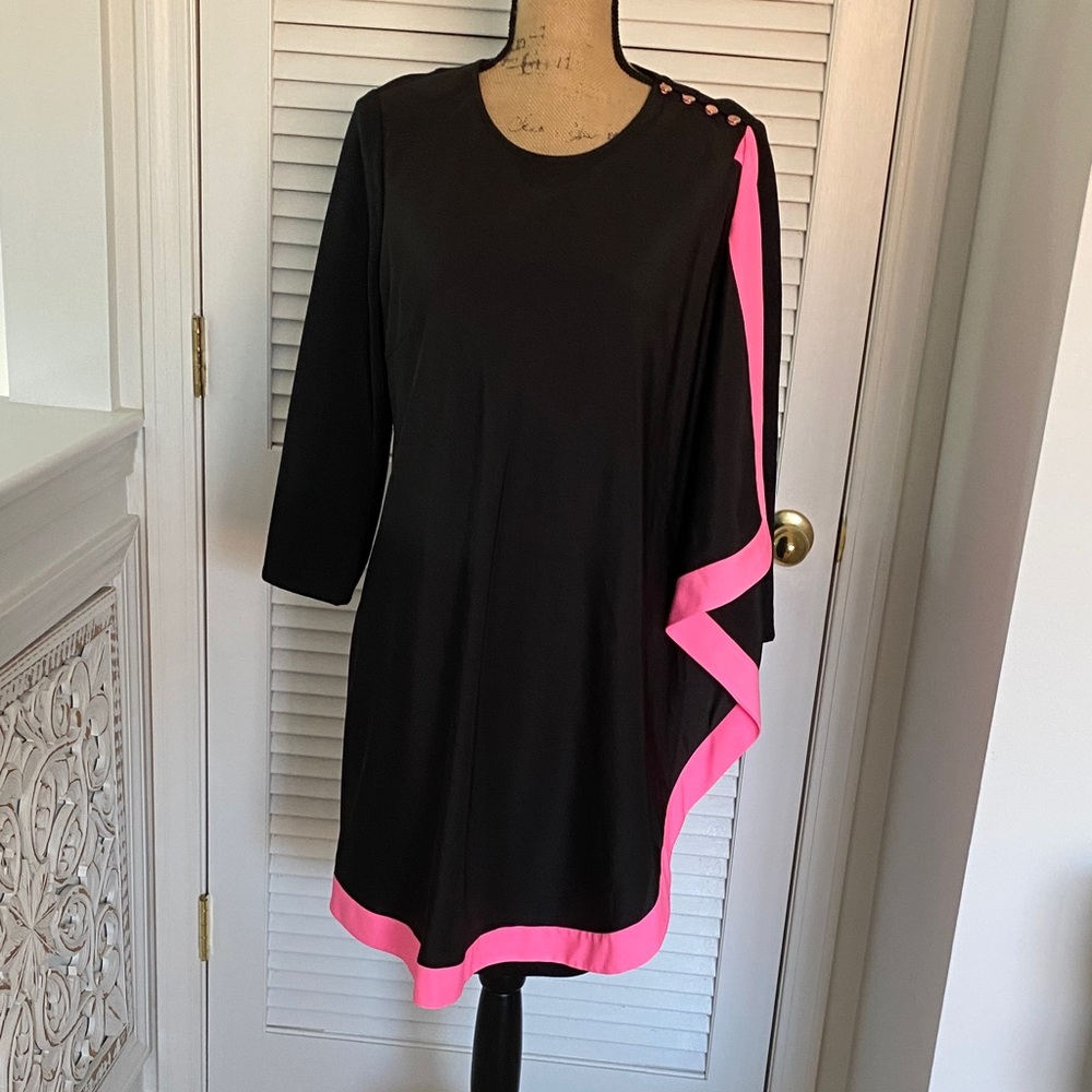 Ted Baker Black and Pink Dress